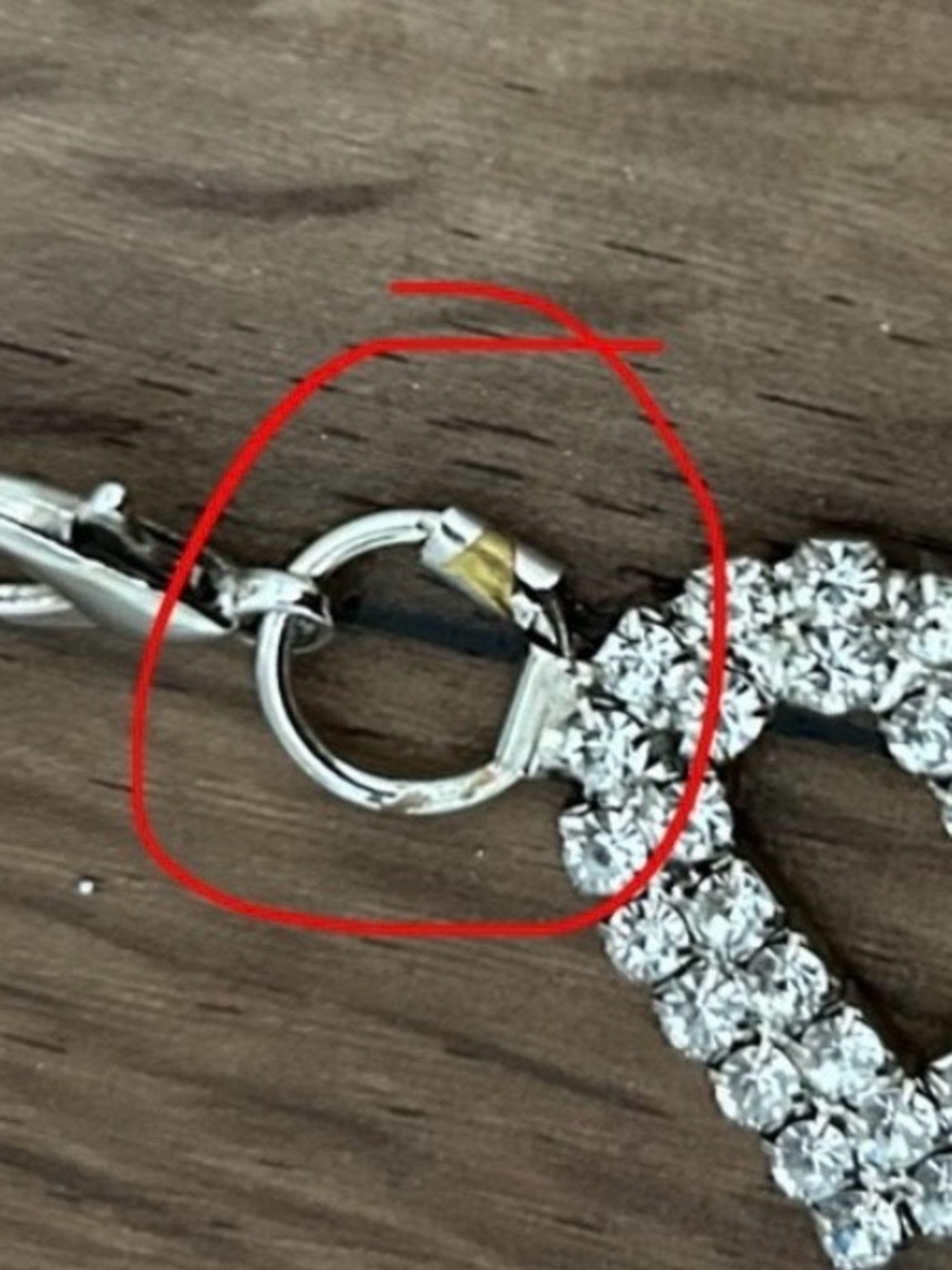 Silver Heart Crystal Link Belt - Picture 5 of 7